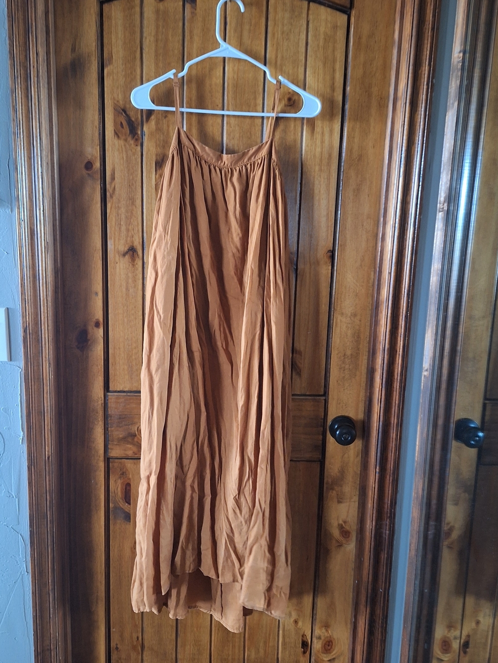 a new day Rust Spaghetti-Strap High-Low Maxi Dress
